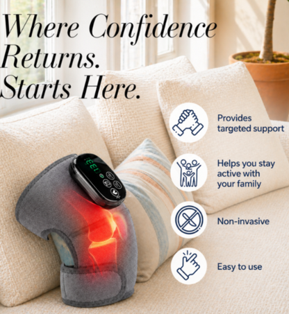 PulseForge Knee Wrap with Red and Infrared Light Therapy