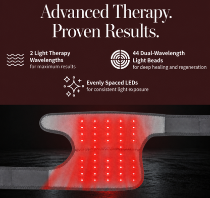 PulseForge Knee Wrap with Red and Infrared Light Therapy